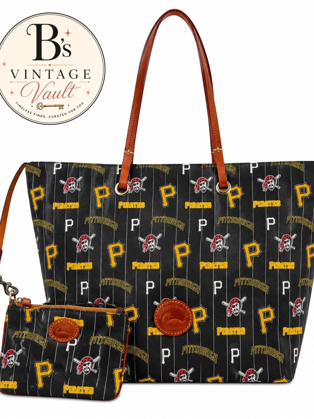 NWT Dooney & Bourke Pittsburgh Pirates Logo Tote & Wristlet